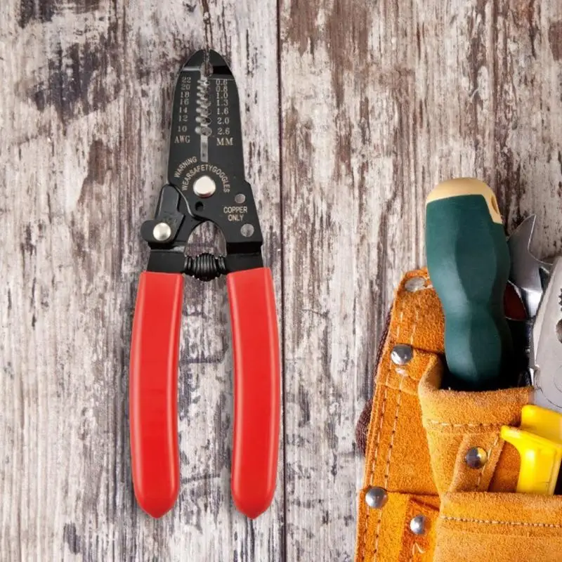 

A2BE Carbon Steel Wire Stripper Pliers Cable Crimping Hand Tool Wire Cutter for Electrical Repairs and Maintenance Tasks