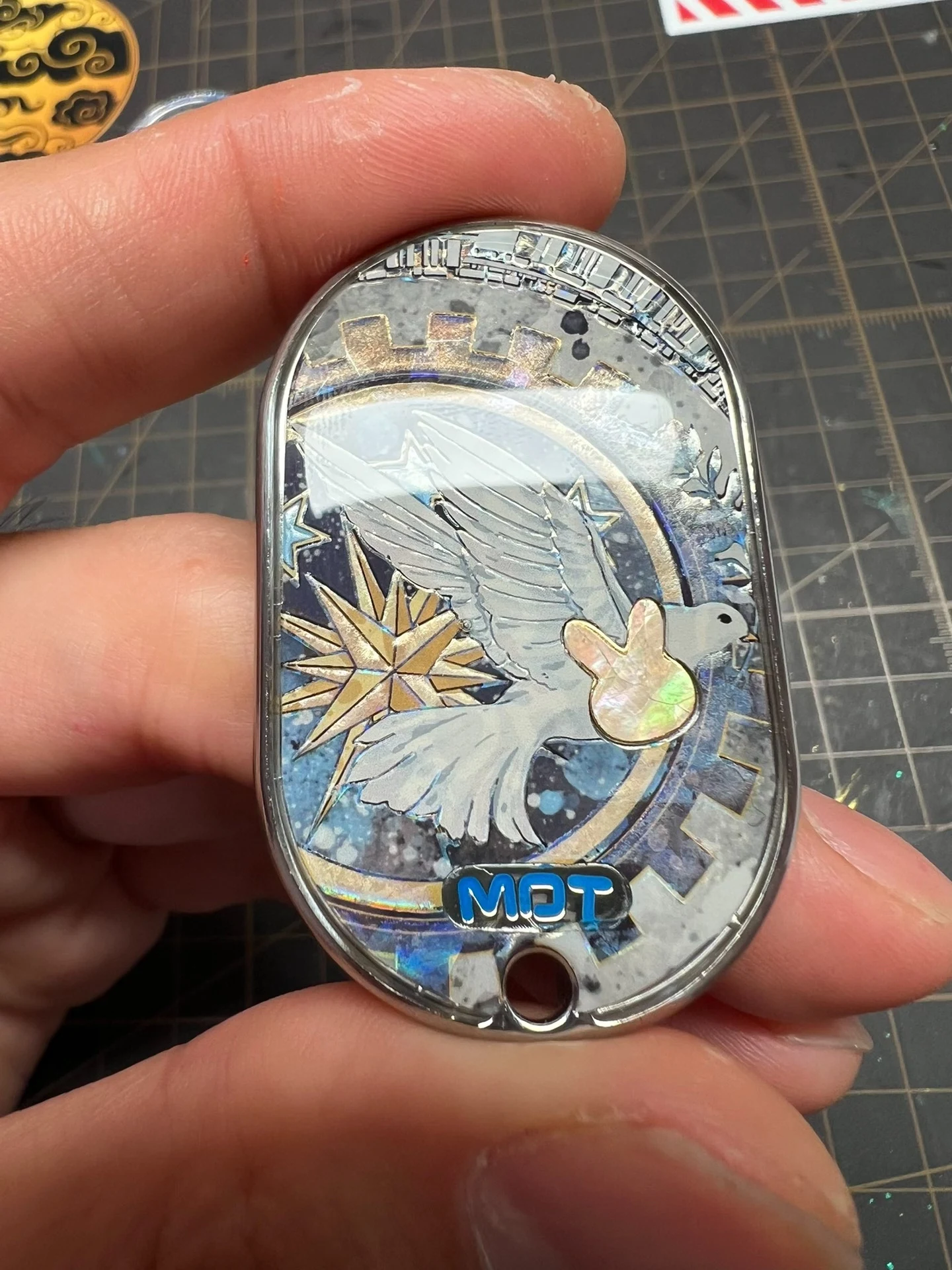 Used EDC Sugar God, Le Pai Grumpy Rabbit, Sealing Crystal, Fritillary Sealing Crystal, Mechanical Clock White Dove