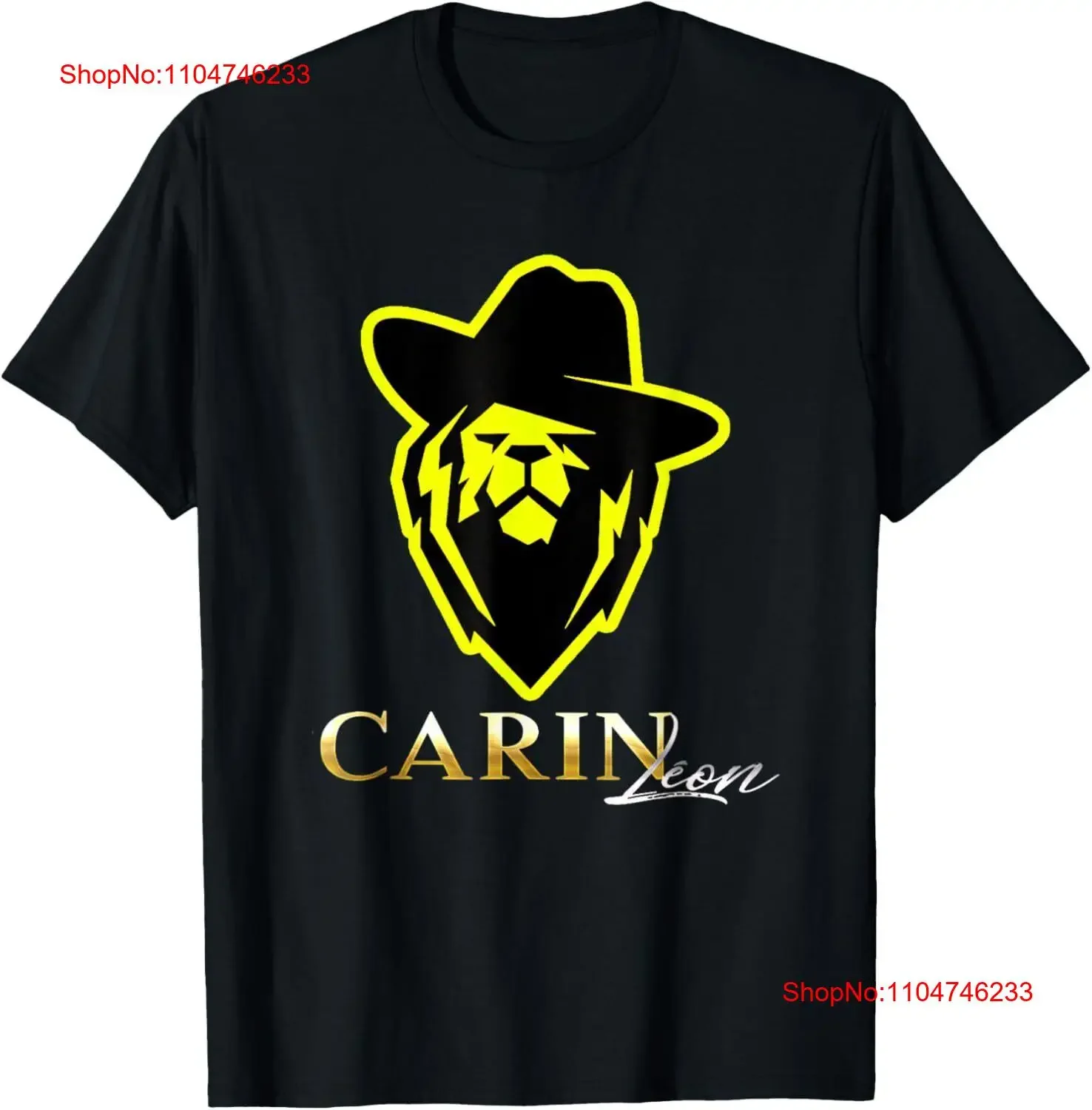 Carin Corridos Tumbados Belicos Leon Cantante Música México Camiseta vintage Lavado Estirado Elegante Ligeramente Casual Transpirable
