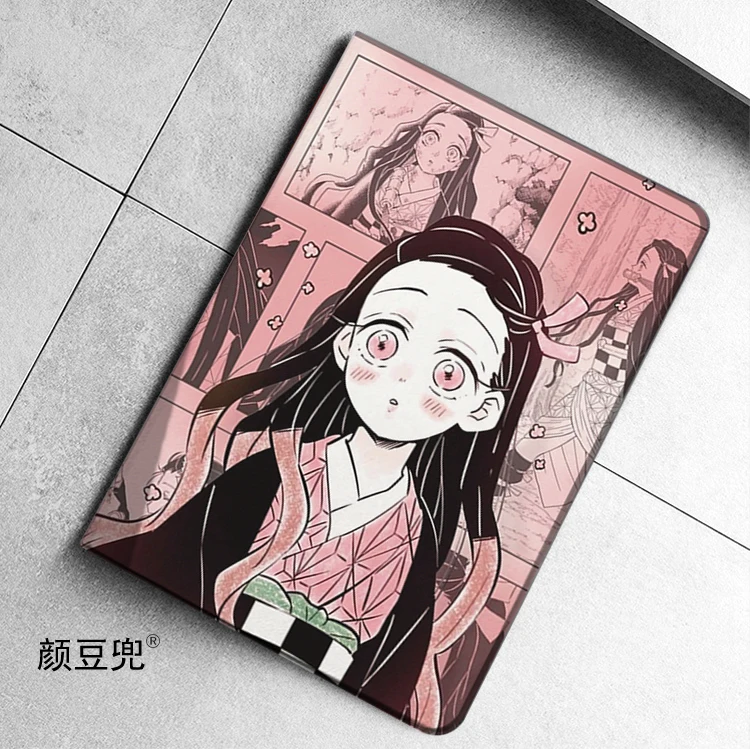 Kamado Nezuko Anime etui na iPada 10.2 7th 8th Air 2 3 Mini 1 2 3 4 5 Case luksusowy silikonowy futerał na iPad Air 4 5