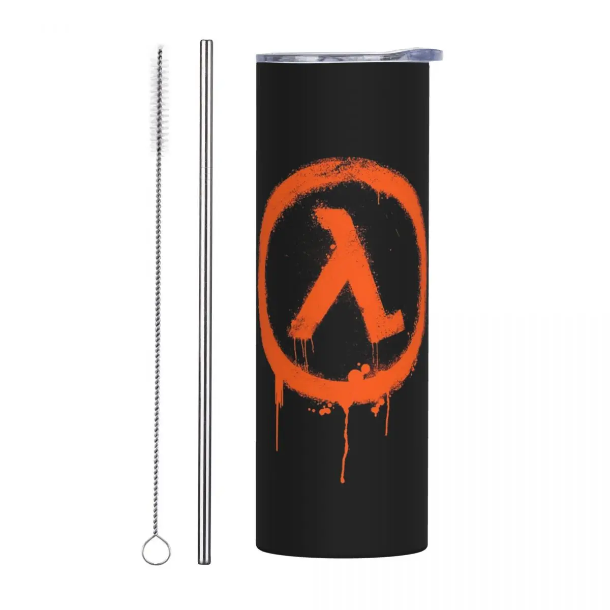 Rise And Shin Stainless Steel Tumbler Vacuum Insulated Mug Thermal Cold Cup Straw With Lid 20oz