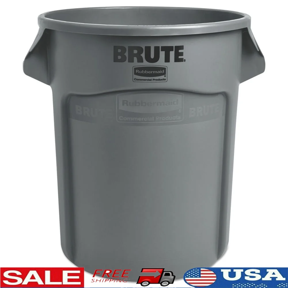 

Прочный 20-галонный вентилируемый контейнер из серой смолы, профессиональная пластиковая конструкция, усиленные диски, формованные ручки, сверхмощные