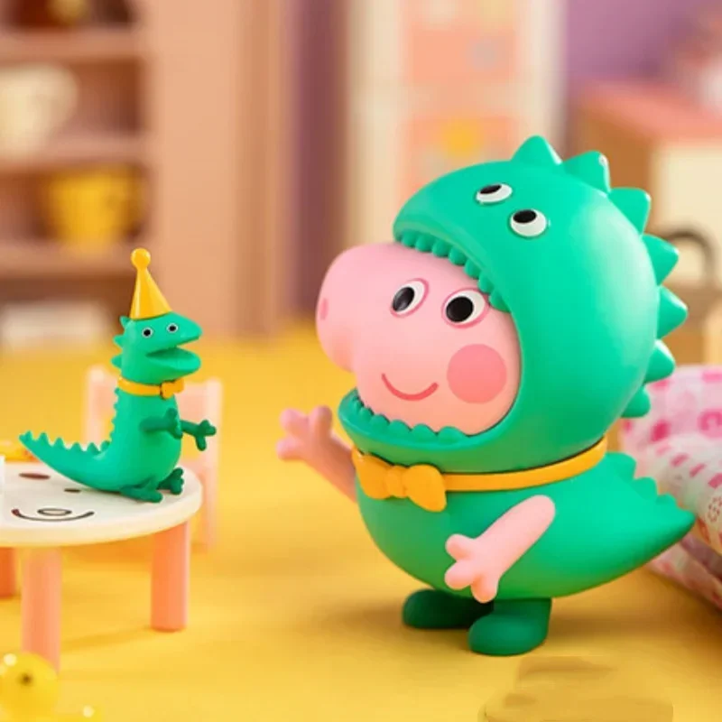 POPMART Peppa Pig Game Time Series صندوق أعمى تخمين حقيبة سطح المكتب الديكور نموذج لطيف هدية فتاة حقيبة أعمى اللعب أنيمي الشكل #6