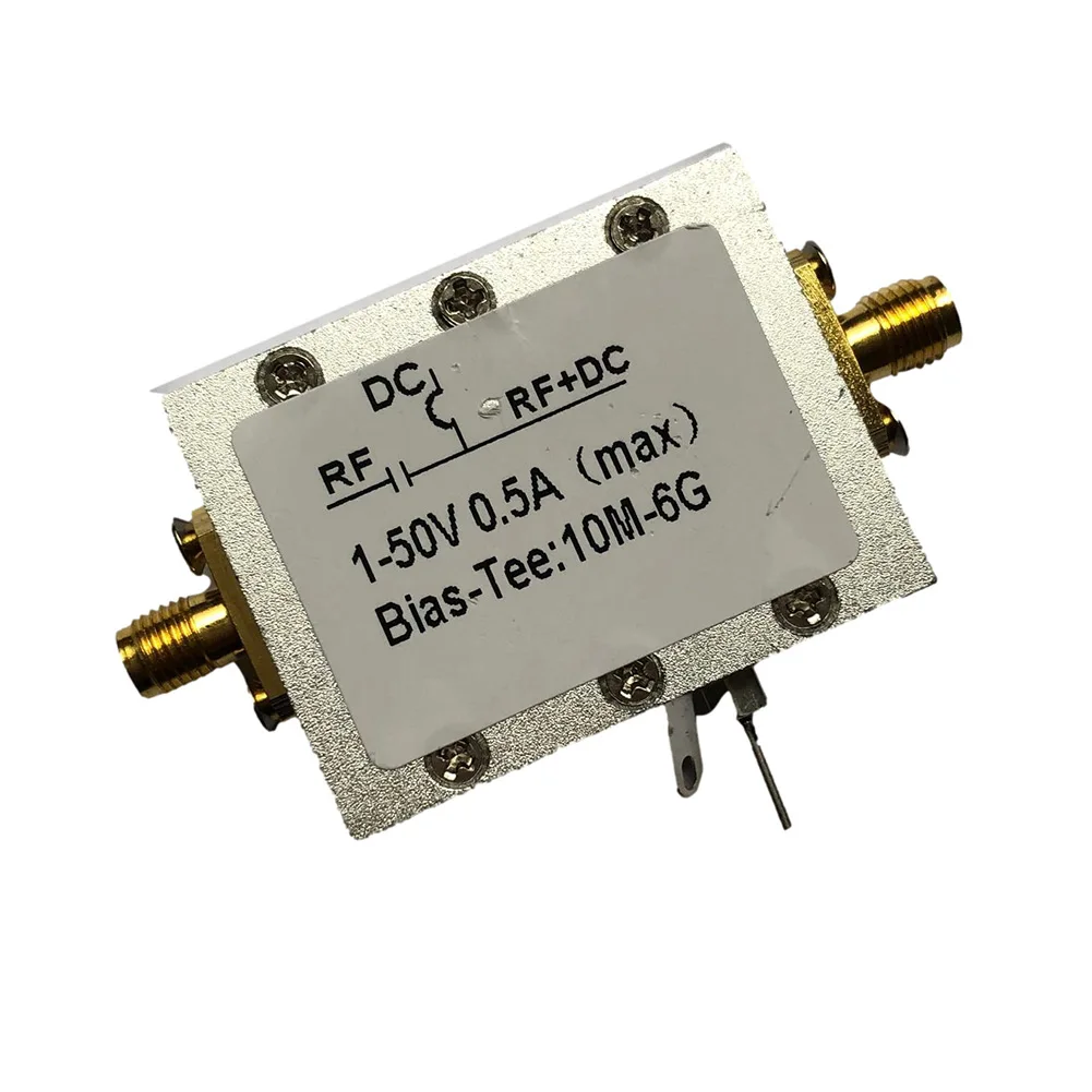 

Cutting Edge RF Broadband Module with DC Blocker Bias Tee Ultra Wideband Near Idealized and No Resonance Points for 10MHz‑6GHz