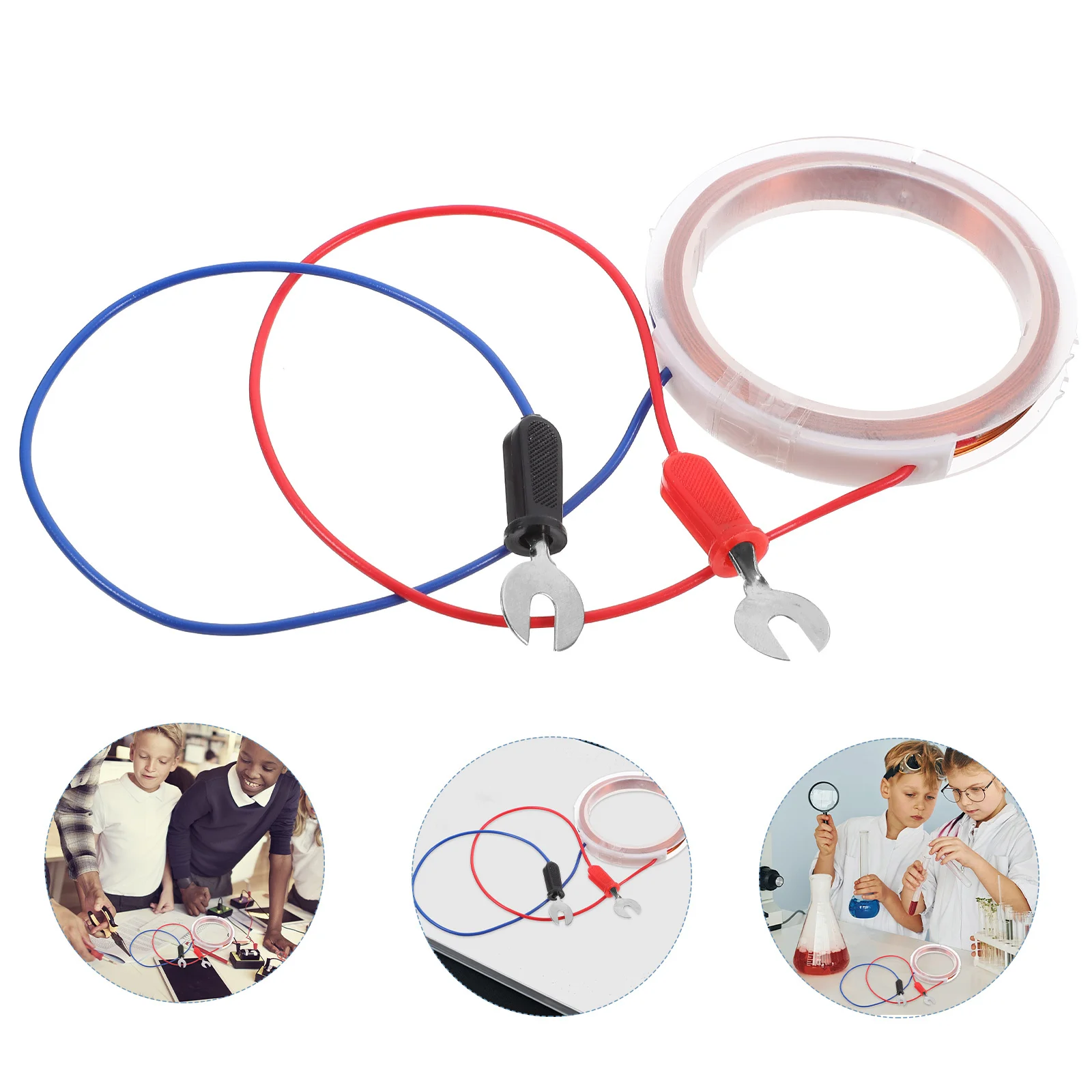 Fil de cuivre rond, bobine expérimentale électromagnétique, expérience scientifique physique, accessoire d'enseignement, assemblage de Circuit électrique à monter soi-même