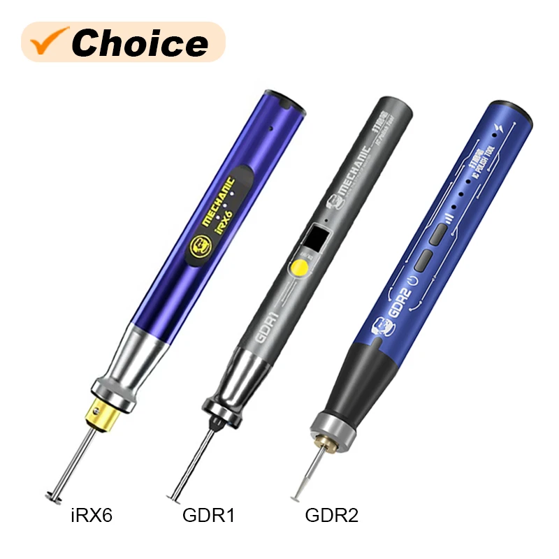 MECHANIC GDR1 GDR2 IRX6 Electric Chip Polishing Pen Intelligent Charging Grinder Engraving Carving Pen for Phone Rpair Tool