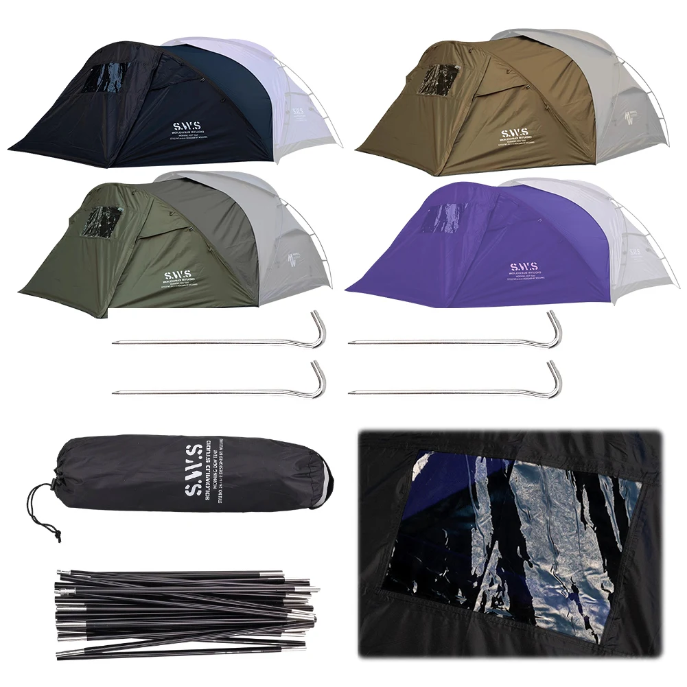 Outdoor Camping Expansion Tent Waterproof Portable Double Expansion Tent Camping Sleeping Tent for Expanding Tent Space