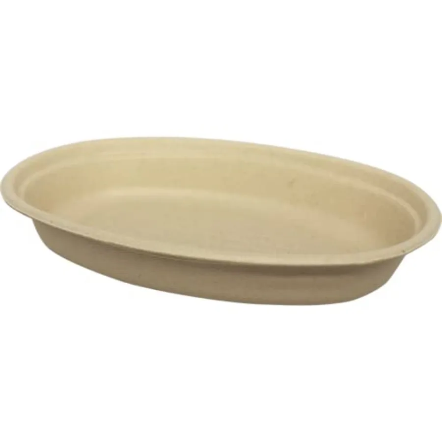 World Centric BO-SC-UBB 100% Compostable Unbleached Plant Fiber Burrito Bowl, 32 oz. Pack of 300