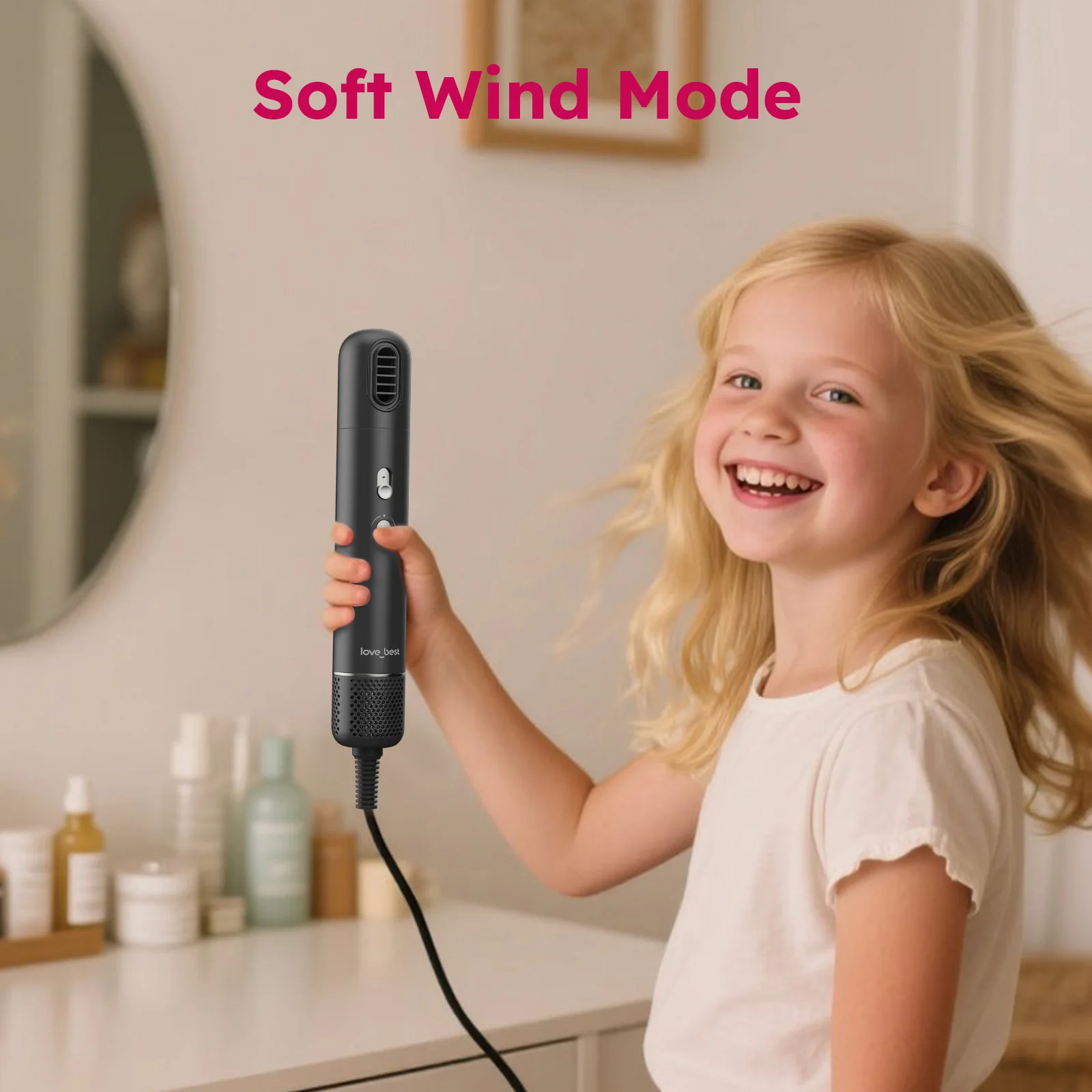 Tragbarer Reise-Haartrockner, leicht, schnell trocknend, kompakte Größe für Männer und Frauen