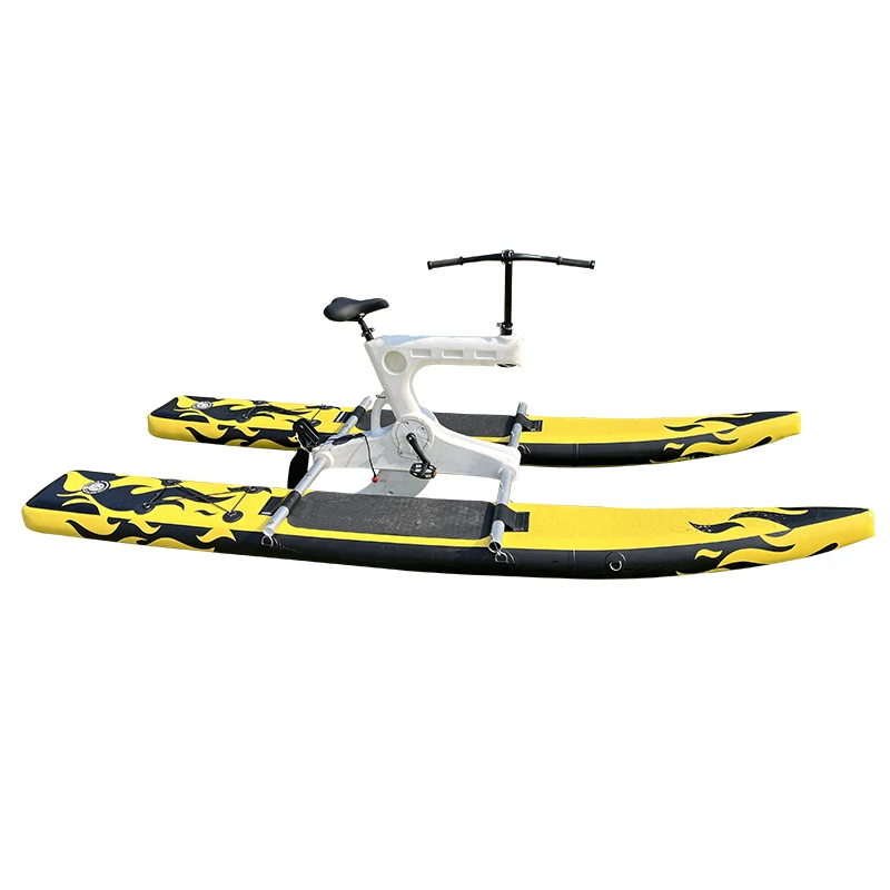Outdoor aquatic water bike pedal boats Inflatable floating Water Bicycle Single