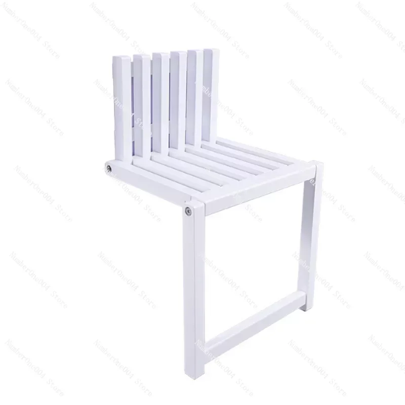 

Wooden Folding Bathroom Chair Children Wall Mounted Elderly Stool Hallway Space Saving Nordic Plegable Home Furniture