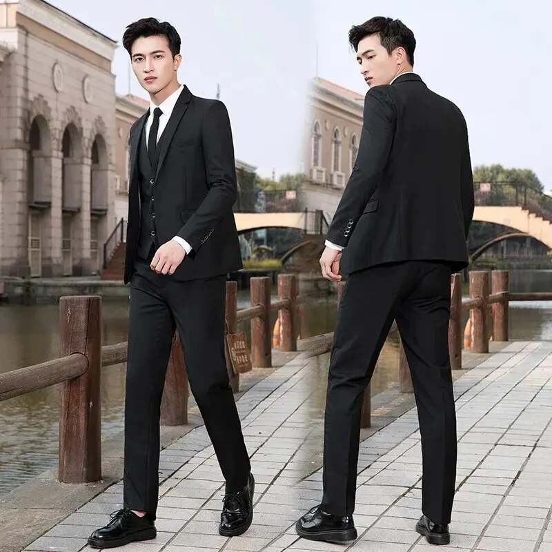 

8668-T-Short-sleeved Customized suit summer new Korean version of the wild tide brand half-sleeved Customized suit