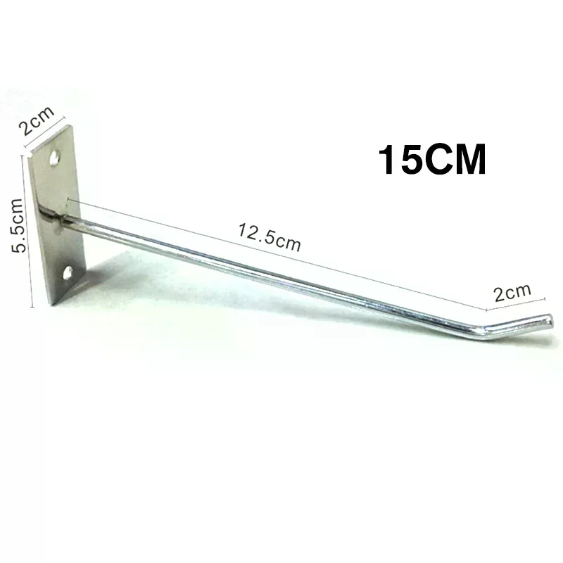5pcs /lot Hole Board Hook Steel Oblique Hanger Hardware Tool Hammer Pliers Wall Mount Storage Rack Garage