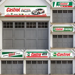 Castrol Flag Motoring Workshop Garage Banners Decoration Polyester Can Be Customized Outdoor Home 60x240cm 2x8FT Banner