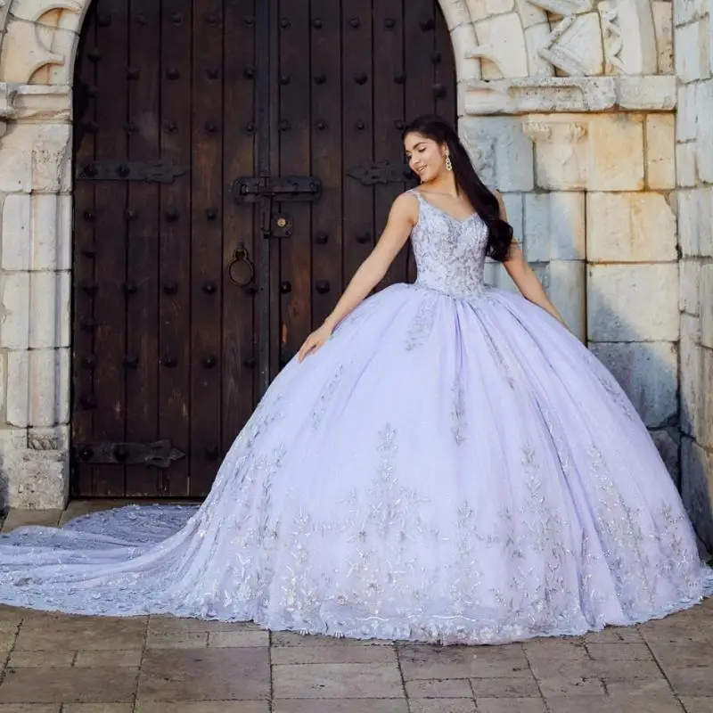 

Голубое бальное платье Quinceanera, женское платье на бретельках, мексиканское милое 16, платье на день рождения, выпускной