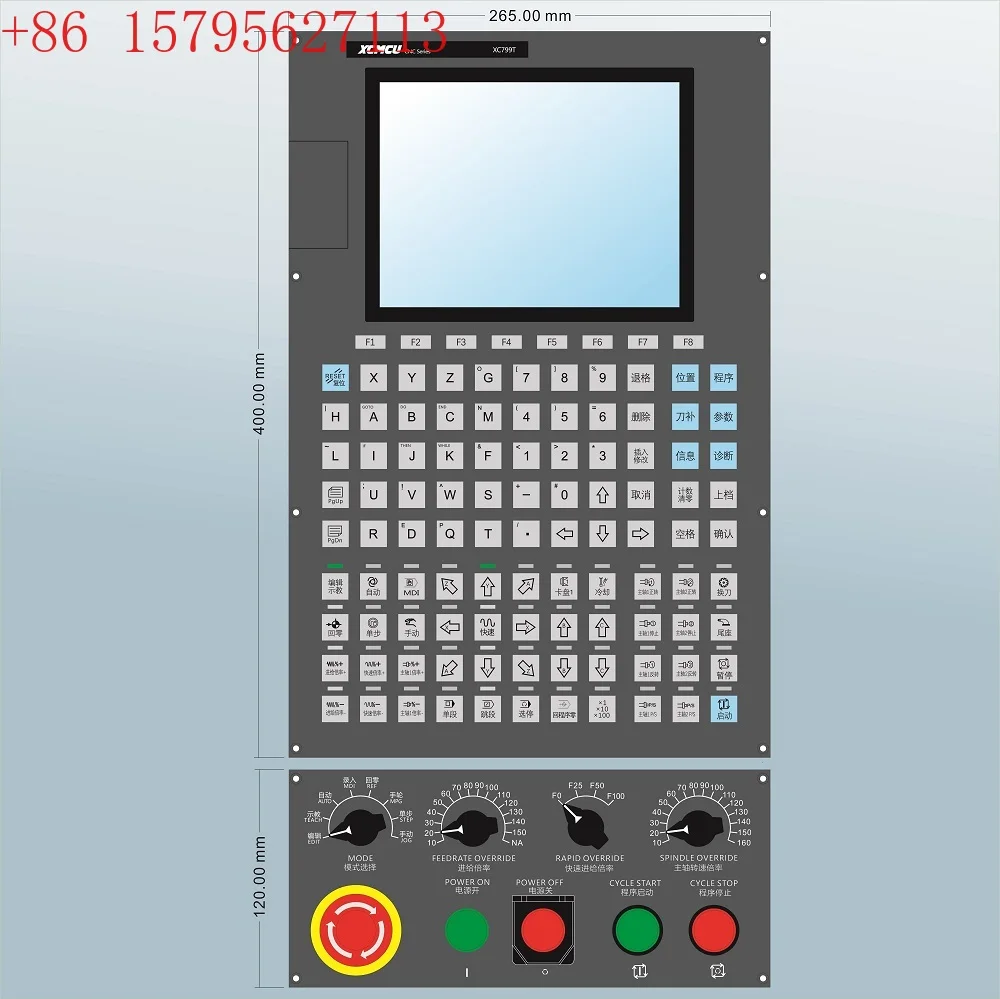 XCMCU XC799T Sistema de torno CNC multifunción de 2/3/4/5/6 ejes FANUC G-code