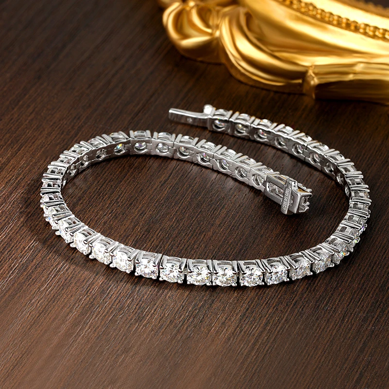 HORRIPAL 2026 새로운 3.5MM D VVS1 - Moissanite Tennis Bracelet 925 Sterling 리뷰 및 가격