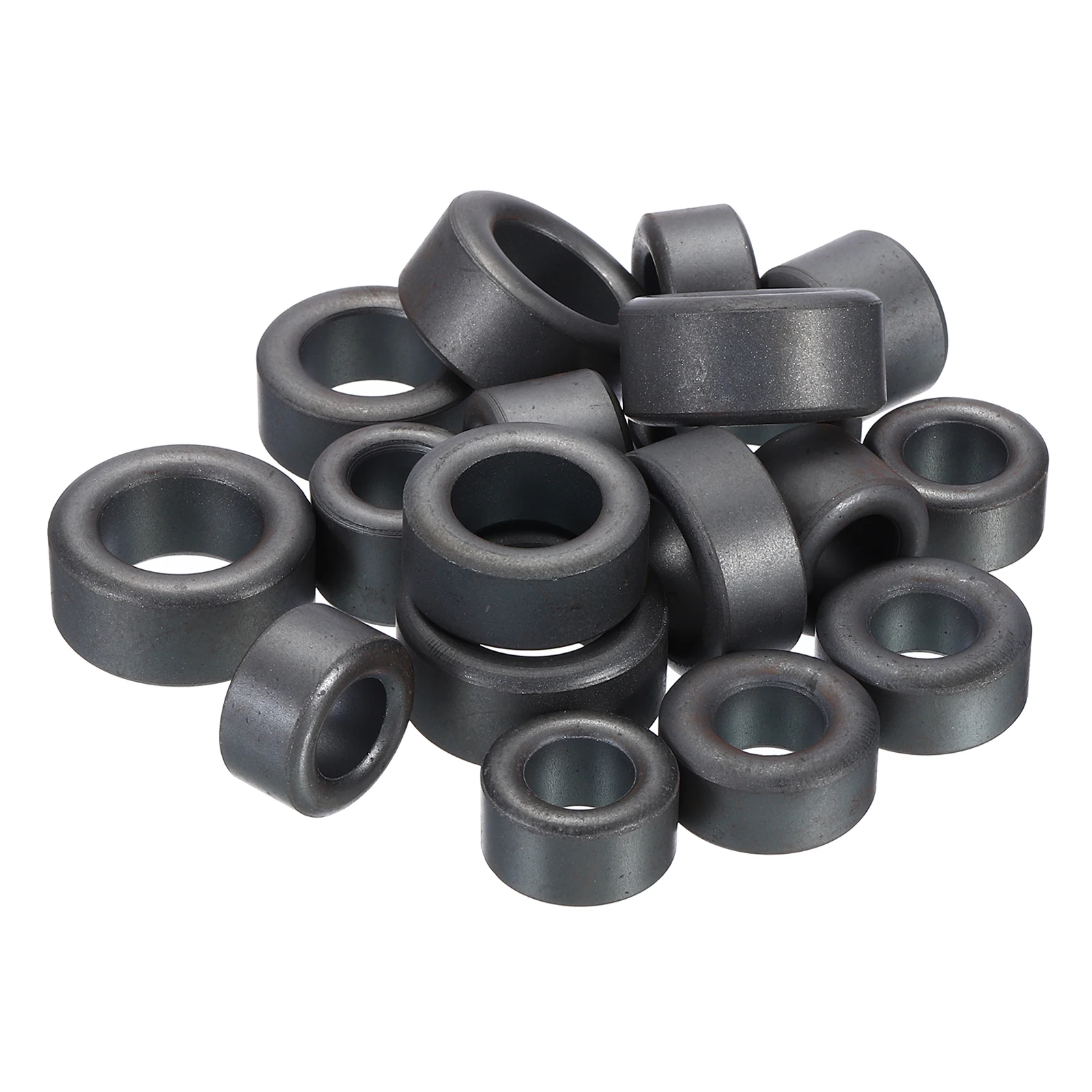 20Pcs Ferrite Toroid Cores Set Transformer Inductor Coil Ring Black For Power Transformers Current Transducers Inductors