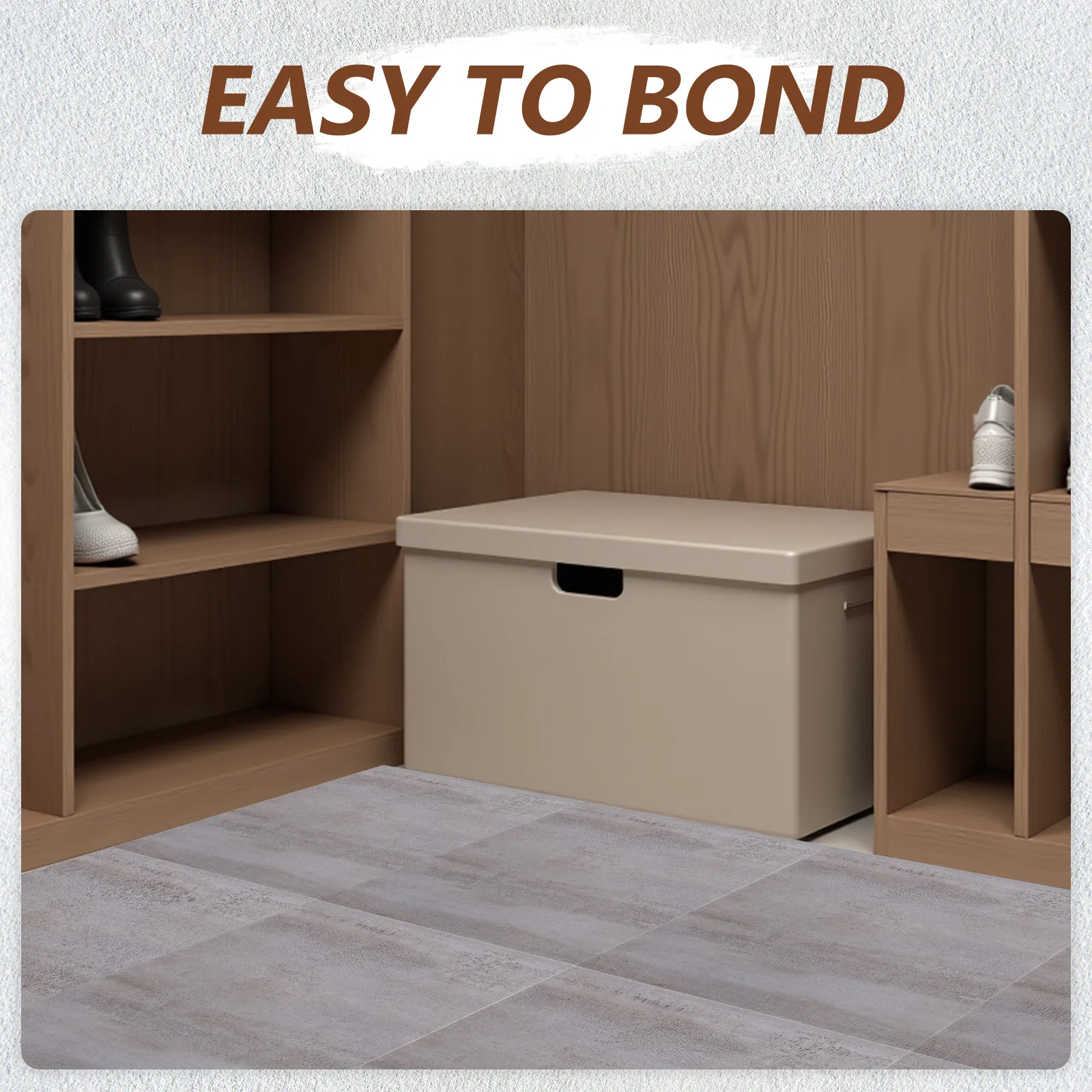 

20Pcs Peel Stick Waterproof Marble Floor Tiles PVC Flooring 11.8x11.8 Kitchen Bathroom Adhesive Floor Stickers