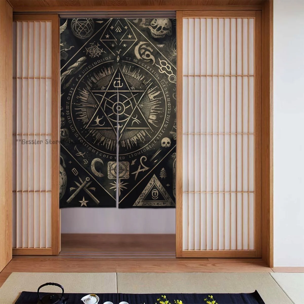 Door Curtains Mystic Witchcraft Room Partitions Home Deocration