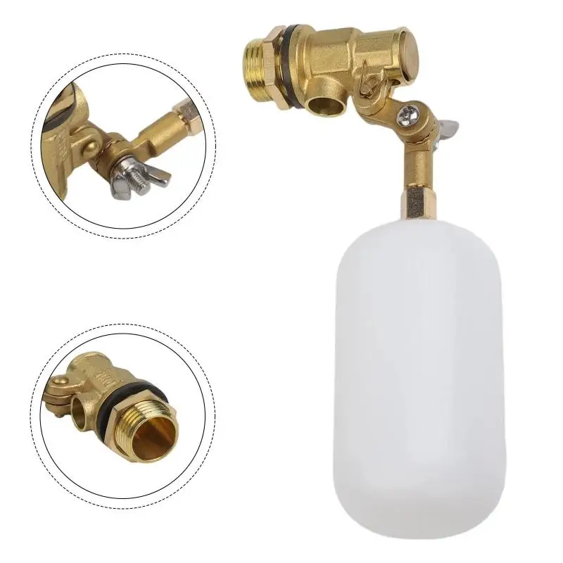 Corrosion Resistant Tank Float Valve Water Filling System Water Efficient Pressure Control for Outdoor Garden Irrigation