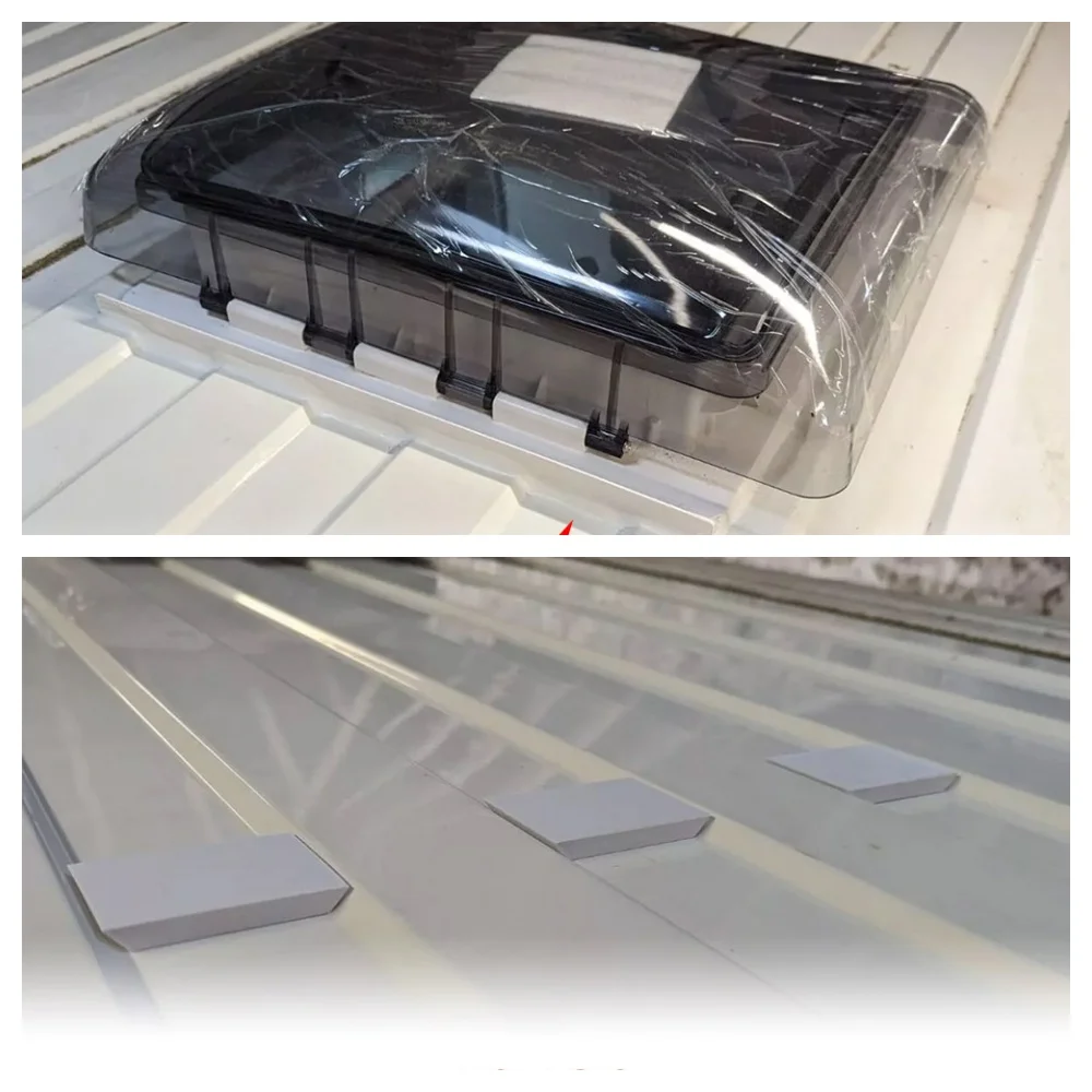 6pcs Campervan Roof Vent Skylight Fitting Infill Profiles For Fiat Ducato Peugeot Boxer Citroen Relay Van Caravan Accessories