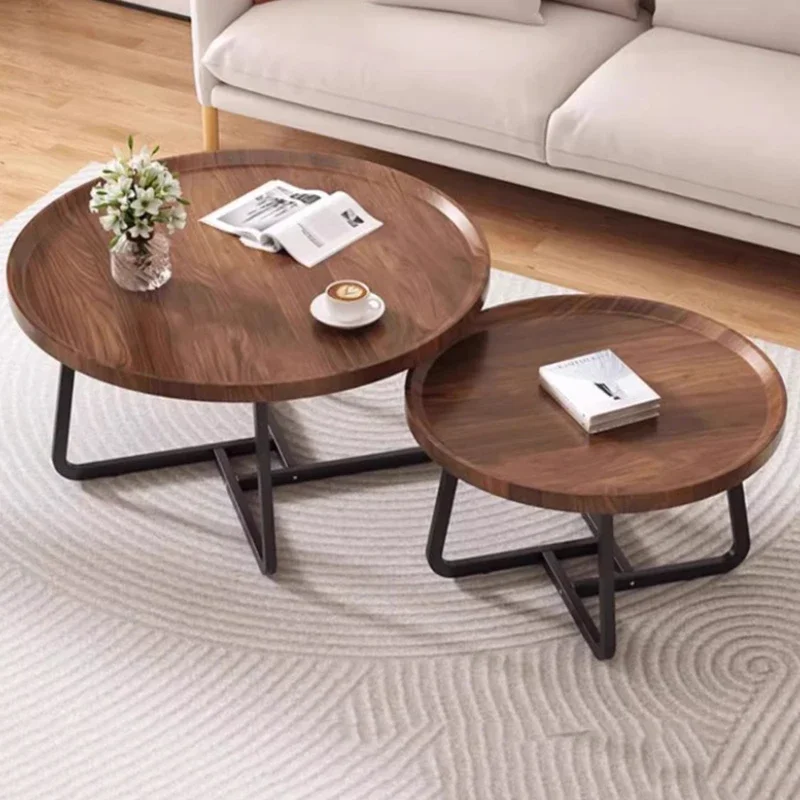 Design de luxo mesa lateral sala estar estética redonda moderna mesa lateral madeira varanda nordic mesa auxiliar salão quarto móveis