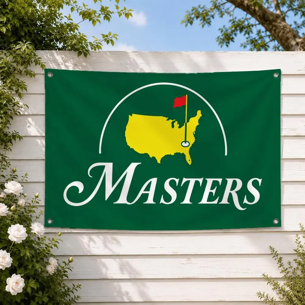 Prestigious Sport Event The Masters Tournament Flags Wall Hanging Banner, Indoor Outdoor Decor for Yard Patio flag