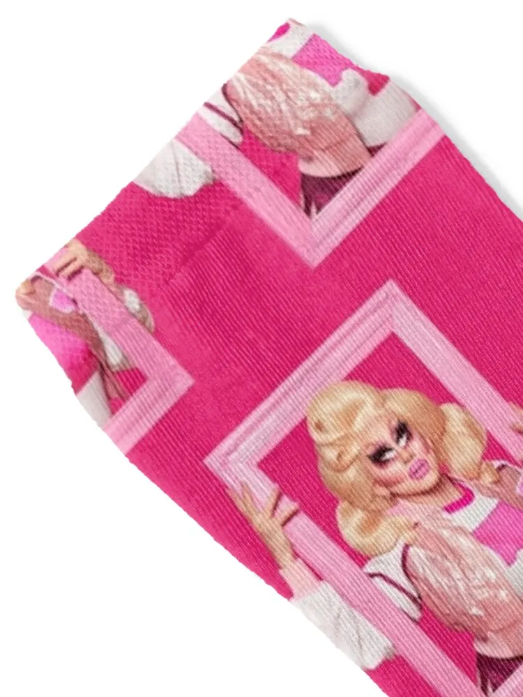 trixie mattel pattern box Socks football loose Soccer Hiking boots Socks For Man Women's