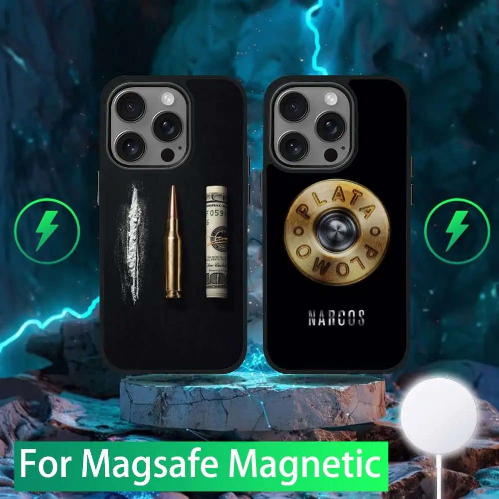 

TV N-Narcos Pablo Phone Case For iPhone 16,15,14,13,12,11,Pro,Max,Plus,Mini,SE New Magsafe Magnetic Wireless Charging