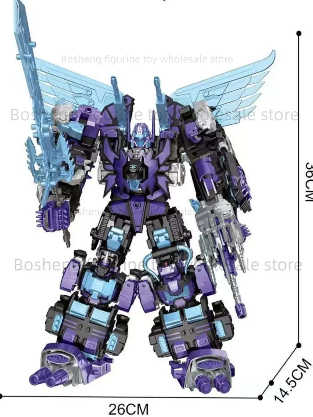 ألعاب TENGYANG المتحولة DARK Predacons Combiners Wars KO ألعاب متحولة 5 في 1 Predaking G1 36 سم بدون صندوق