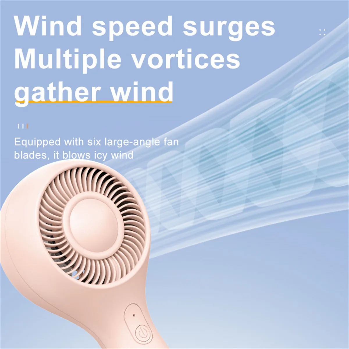 High speed fan handheld fan moisturizing usb rechargeable lithium battery summer cool portable mini fan