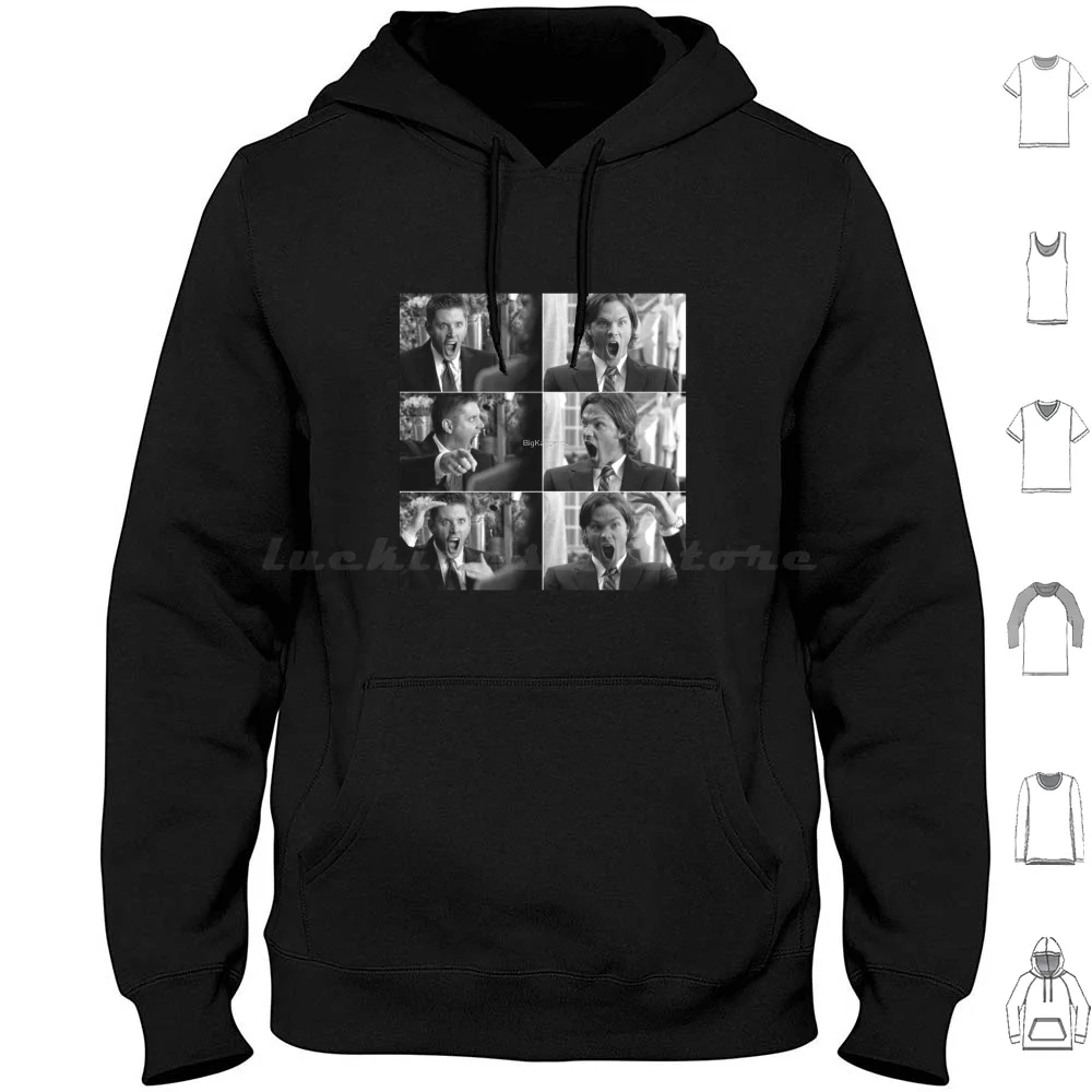 Dean And Sam Winchester Funny Moments Hoodies Long Sleeve Supernatural Dean Winchester Sam Winchester Castiel Spn