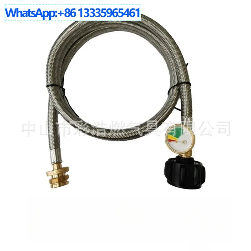 

4 шт., 6 футов, плетеный провод из нержавеющей стали для пропанового газа на 1 фунт, портативная духовка с разъемом для измерителя