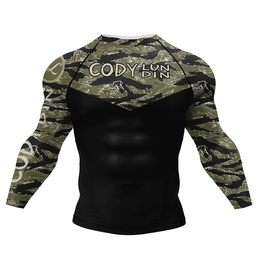 Codylundin GYM Muay Thai Boxing Compressed Jerseys Anti Shrink Men Jersey Unisex Boxing Jerseys Bjj Gi Mma Rashguard Limited