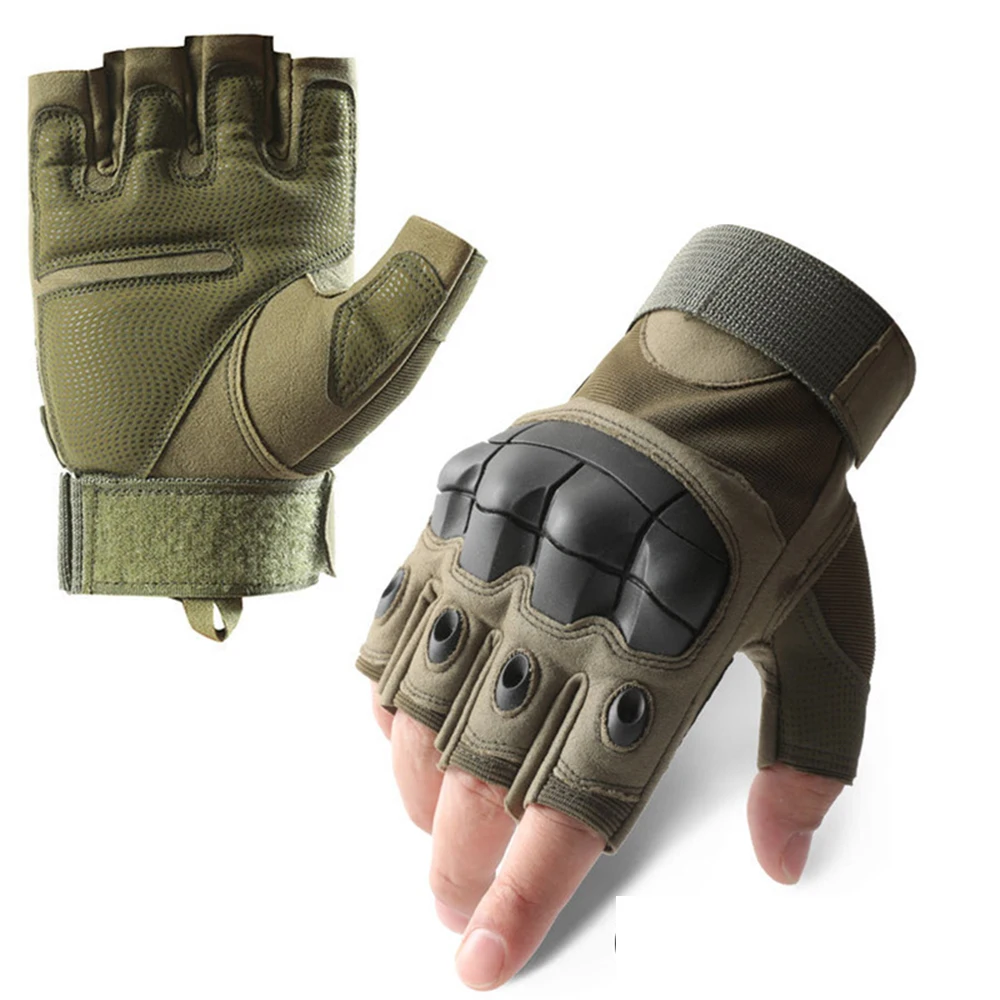

Fingerless Summer Motorcycle Tactical Gloves For Men&Women Outdoor Riding Sports Protective Hard Knuckle Gloves For Hunting