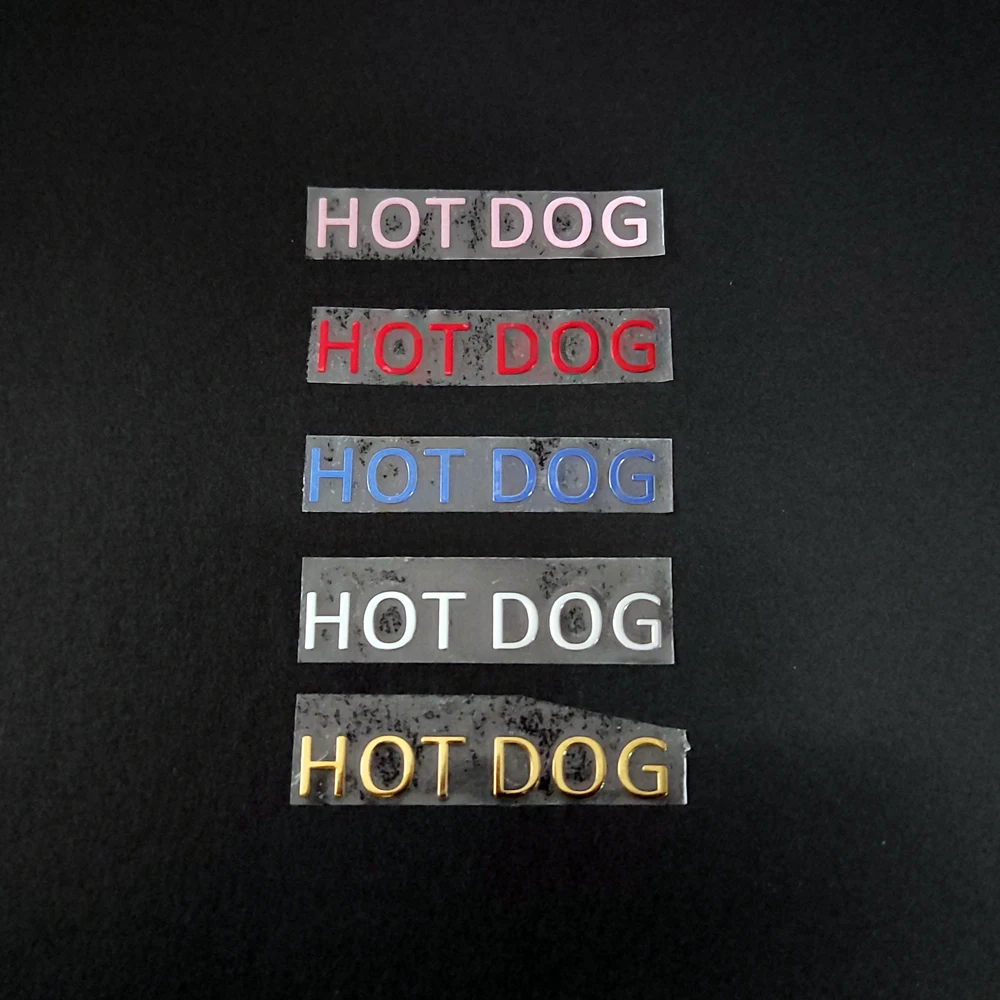 3D metal transfer stickers, business custom logo, a variety of metal colors, easy to tear paste,Wedding name