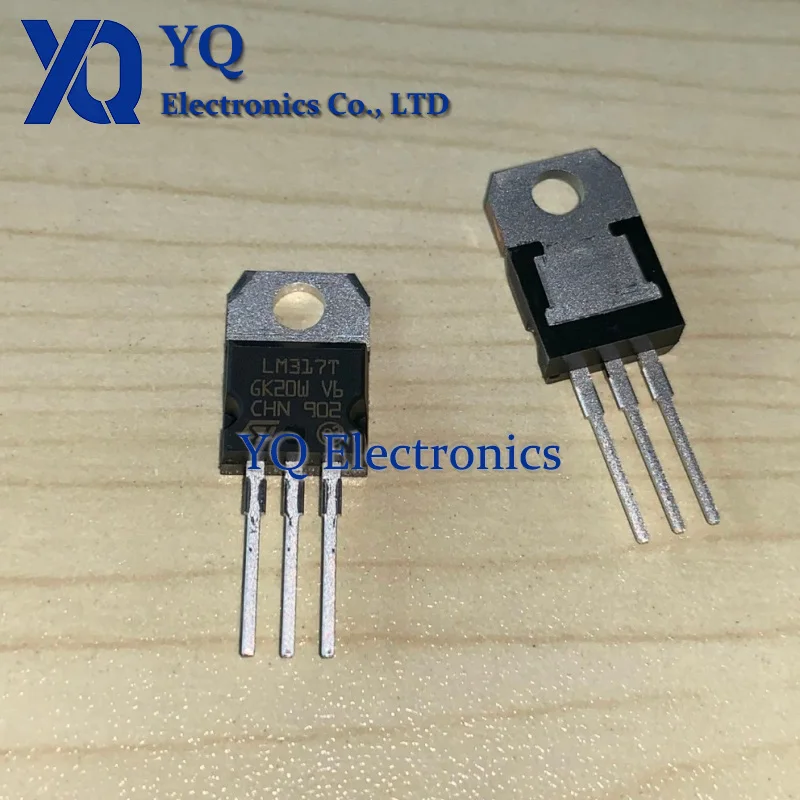 10PCS/lot New OriginaI  LM317T straight insertion TO-220 adjustable three terminal voltage regulator