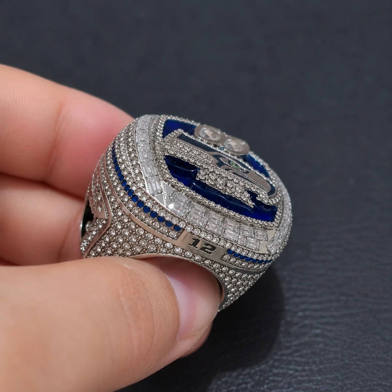 1PC 2025 Championship Style Ring accessories Stainless Steel Alloy rugby Fan Collectible Jewelry fans gift
