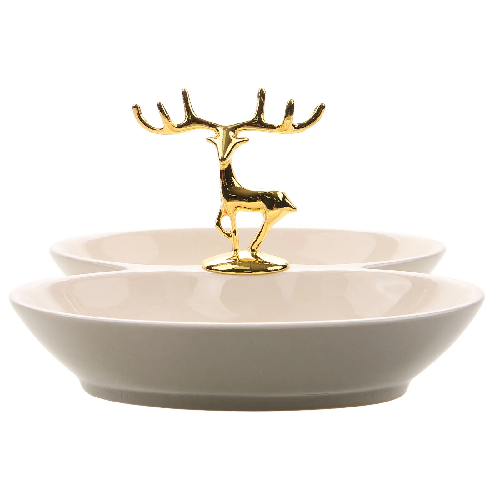 

Ceramic Soap Dish Double Slots Bathroom Accessory Creative Design Soap Holder Tray Multi-Function Decorative Organizer