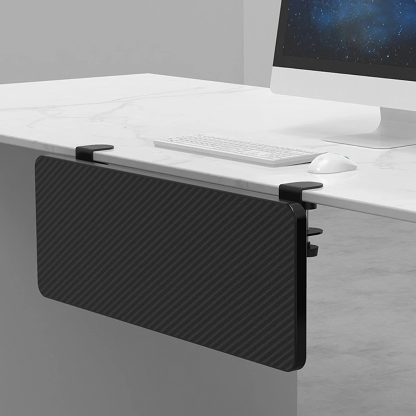 Imagem -05 - Mesa de Madeira Ergonômico Extensor Bandeja Pulso Resto Almofada Braço para Teclado Digitação Escritório em Casa Plataforma Extensão Mouse Pad Titular