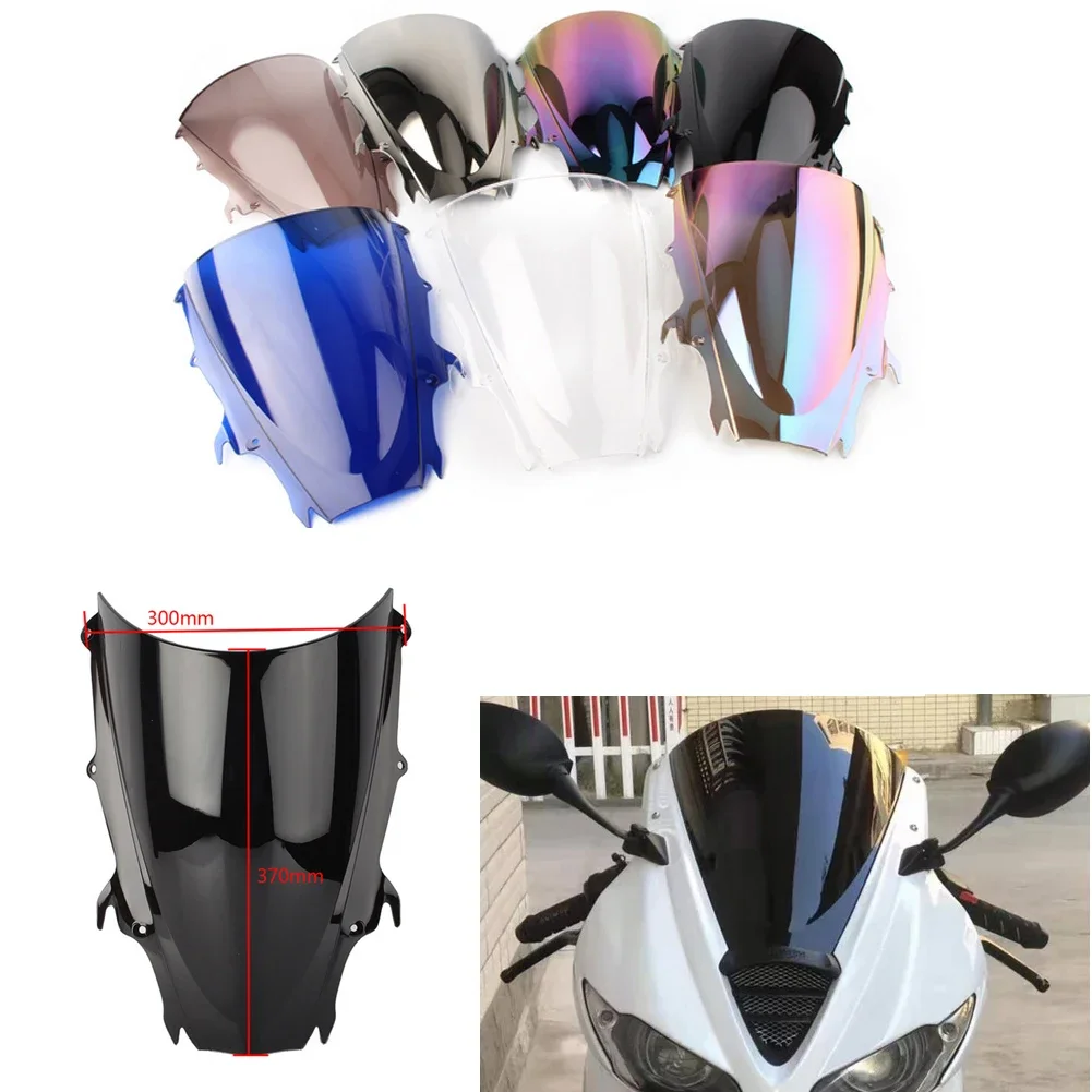 Motorcycle Accessories Windshield Double Bubble WindScreen Visor Fairing Deflector For Triumph Daytona 675 2009 2010 2011 2012