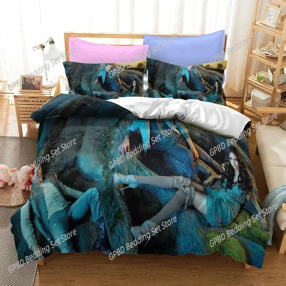 

3D Printed The Vampire Diaries 3D Duvet Cover Bedding Set Comforter Linen Pillowcases Home Decor Single Double Twin King Queen