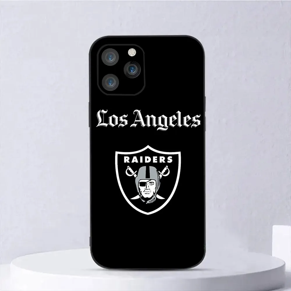 Oakland Raiders Phone Case For iPhone15,14,13,12,11,Pro,Max,Plus,Mini,X,XS,XR,8,7,6,S,Plus,SE Soft Black Case