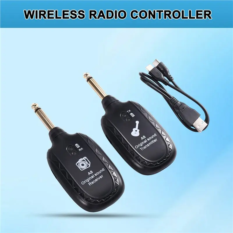 A99I-A8 Wireless Guitar System Transceiver For Electric Guitars And Basses Pickup Built-In Battery For Guitars Bass