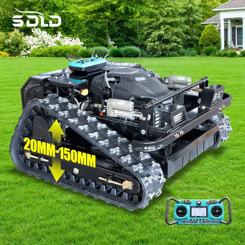 

Cheap Wholesale Riding Automatic zero Turn Crawler Grass Cutter Remote Control Lawn Mower for Garden