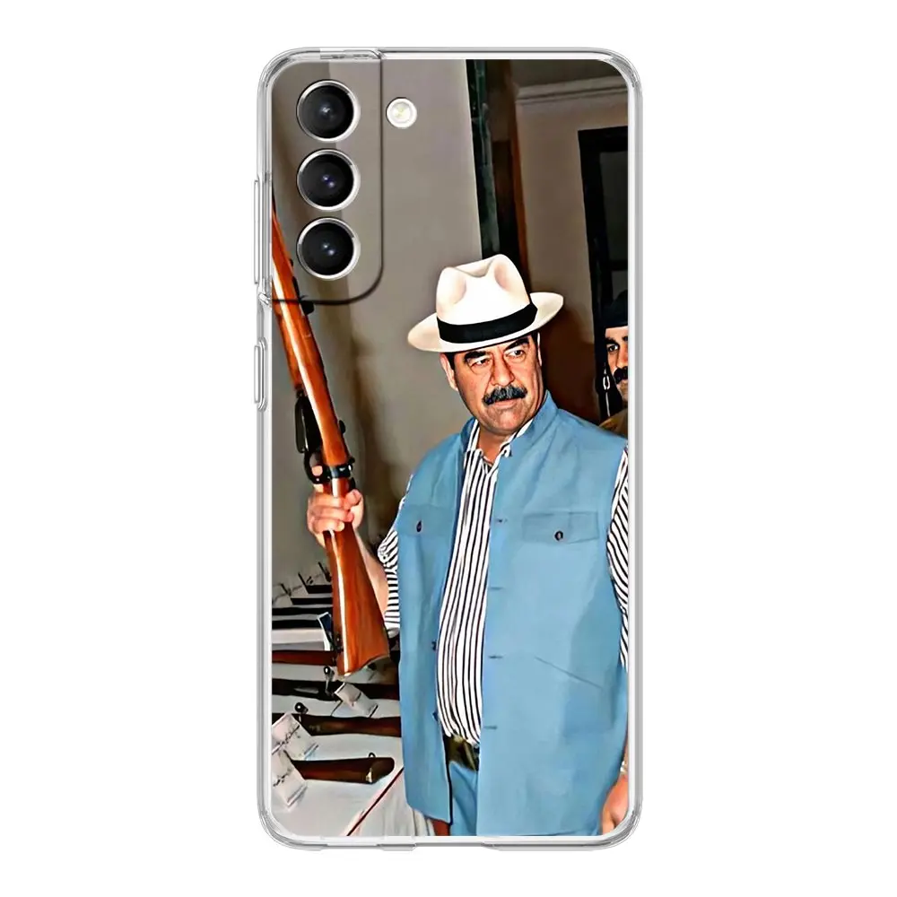Clear Phone Case For Samsung Galaxy S24 Plus S23 FE S22 S21 S20 Ultra 5G S10 S10E S9 S8 Soft Cover Arabic Iraq Saddam Hussein