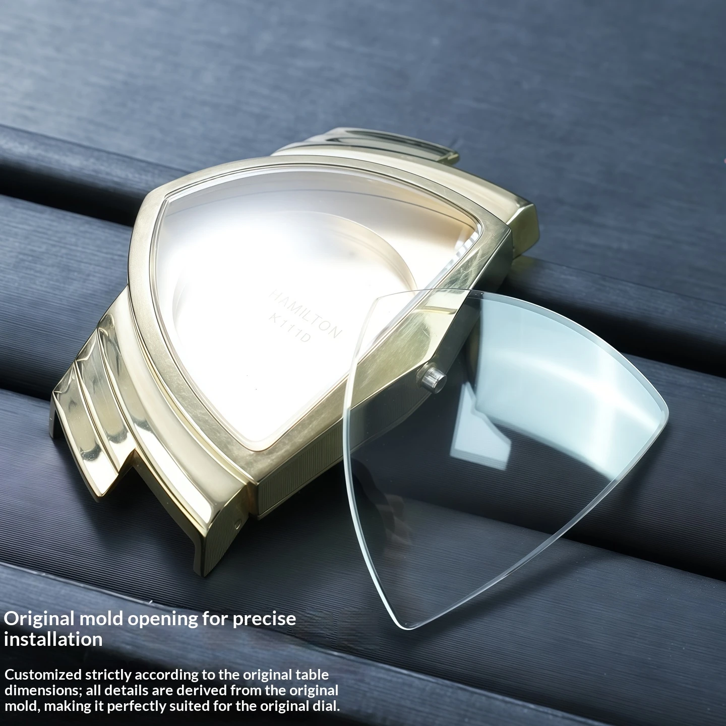 For Hamilton Adventure H24515551 H24515591 H24411232 Wear Resistant Scratch Resistant Sapphire Special Glass Mirror 32.1x25.5mm