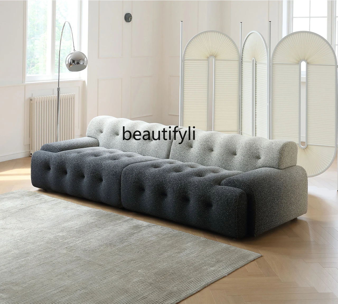 

Gradient Color Fabric Sofa Modern Minimalist Italian Minimalist Creative Designer