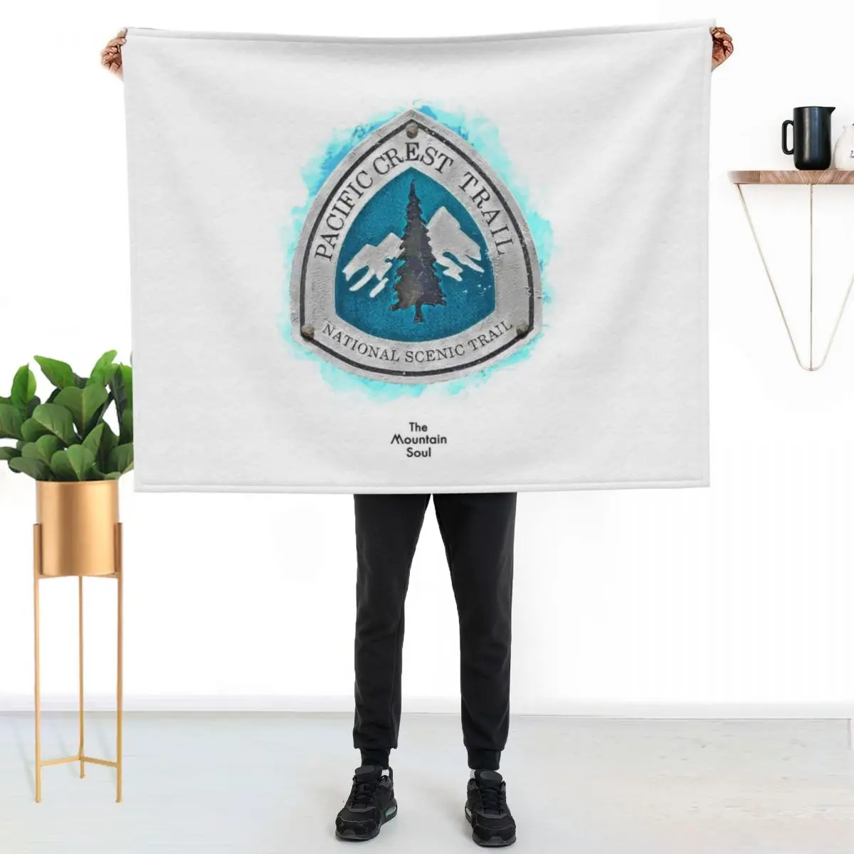 Pacific Crest Trail - PCT Trail Marker Throw Blanket Summer For Decorative Sofa Cute wednesday Luxury Throw Vintage Blankets
